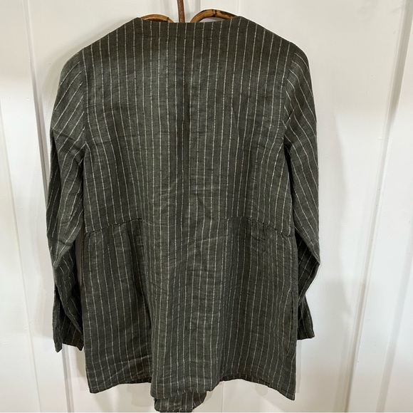 Pure Jill J Jill linen button down tunic top - Picture 3 of 6
